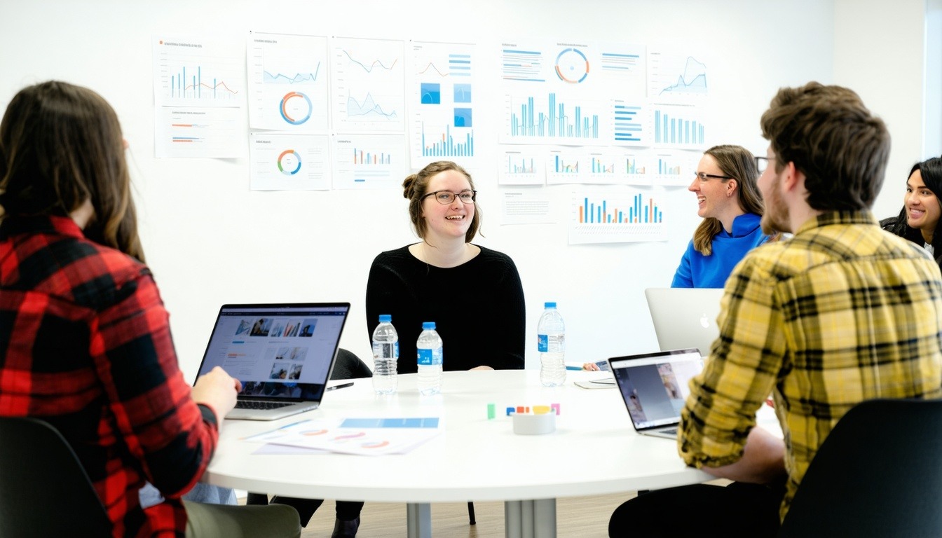 Creative marketing strategy meeting at Uku Lab