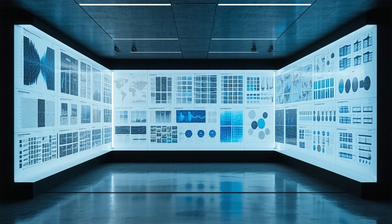 Innovative design concepts displayed on a digital screen